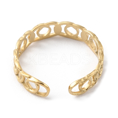 304 Stainless Steel Hollow Open Cuff Rings RJEW-D002-02G-1