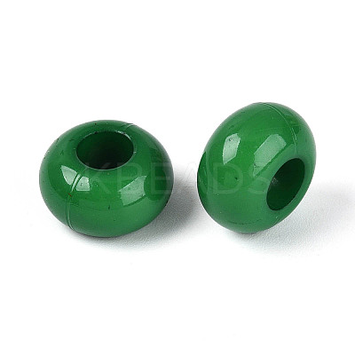 Opaque Acrylic European Large Hole Beads SACR-N019-03A-1