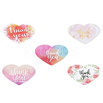 Coated Paper Thank You Greeting Card DIY-FS0007-76E-1