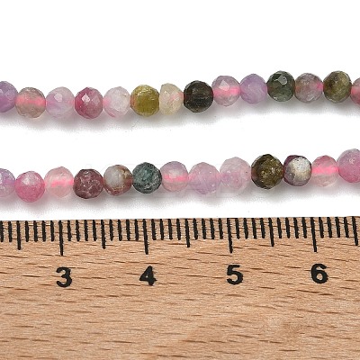 Natural Multicolor Tourmaline Beads Strands G-B168-A06-4mm-1