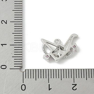 Brass Micro Pave Cubic Zirconia Pendants LS-KK-M326-14P-1