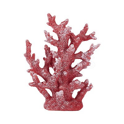 Resin Imitation Coral Ornaments AJEW-WH0696-124-1