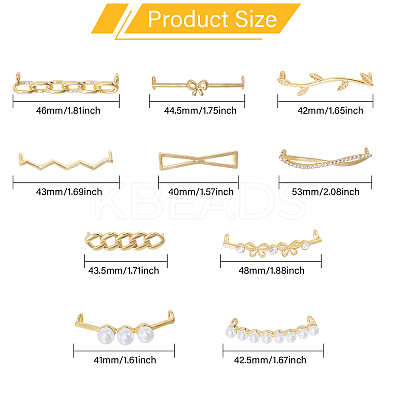 20Pcs 10 Styles Alloy Shoelace Buckle FIND-GL0001-75-1