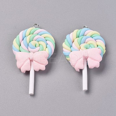 Resin Pendants RESI-TAC0002-14B-1