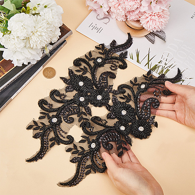 Sew on Flower Appliques PATC-WH0005-42A-1