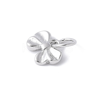 925 Sterling Silver Bowknot Charms STER-M093-01P-1