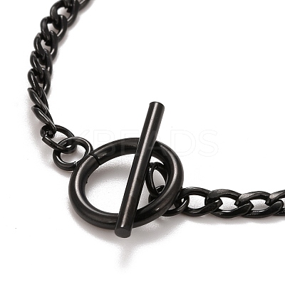 Ion Plating(IP)  304 Stainless Steel Chain Necklaces NJEW-A002-07EB-1