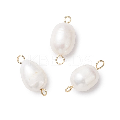 Natural Cultured Freshwater Pearl Links PALLOY-JF04384-01-1