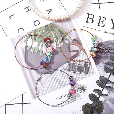 20Pcs Steel Wire Bracelet Making UNKW-YW0001-04B-1