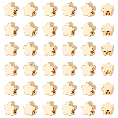 36Pcs Brass Beads KK-LP0001-47-1