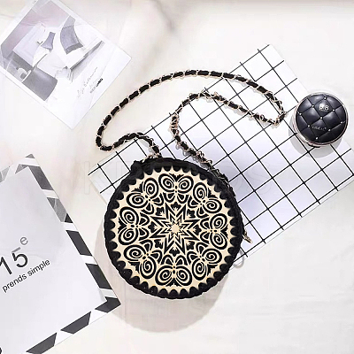 Wooden Basket Bottoms AJEW-WH0129-07B-1