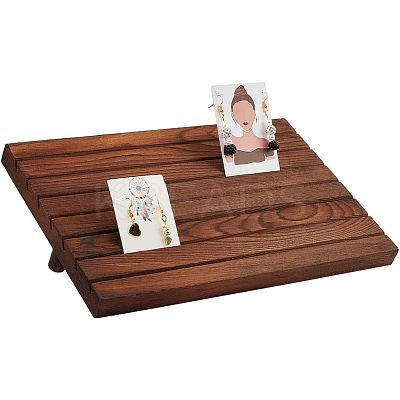 7-Slot Wooden Place Card Display Stands ODIS-WH0029-52C-1