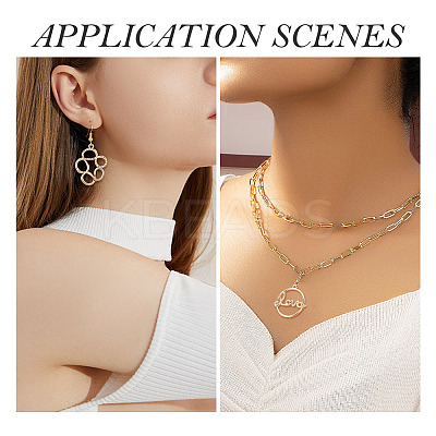 24Pcs 6 Styles Alloy Open Back Bezel Pendants FIND-TA0010-74-1