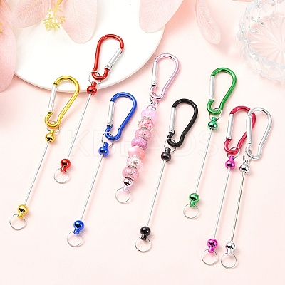 8Pcs 8 Styles Aluminum & Alloy Climbing Carabiners DIY-YW0010-37-1