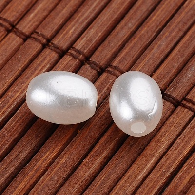 Oval Imitation Pearl Acrylic Beads X-OACR-L004-3011-1