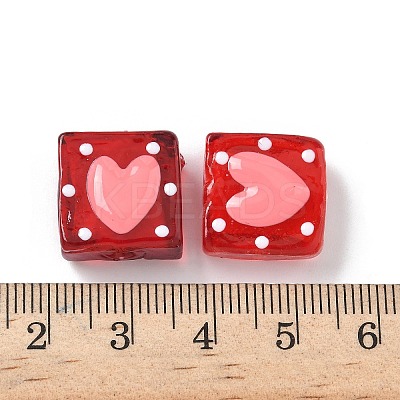 Handmade Lampwork Enamel Beads LAMP-G147-02F-1