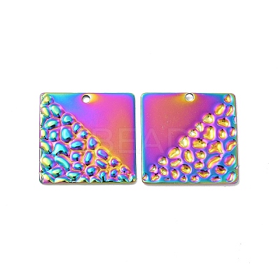 Ion Plating(IP) 304 Stainless Steel Pendants STAS-B032-12MC-1