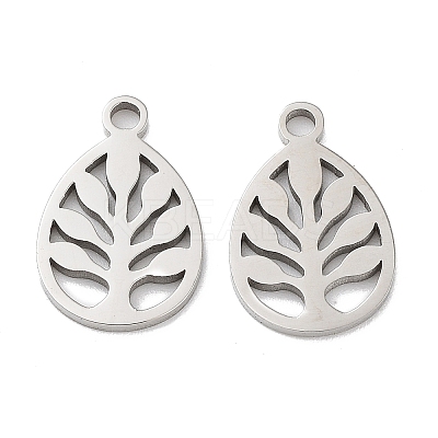 Non-Tarnish 316 Surgical Stainless Steel Charms STAS-Q314-26P-1