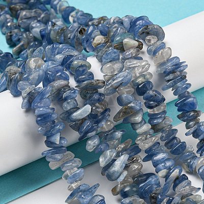 Natural Kyanite Chip Beads Strands G-G905-14-1