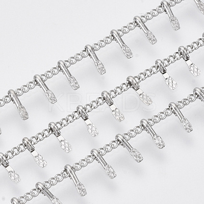 Tarnish Resistant 304 Stainless Steel Curb Chains STAS-R100-10-1