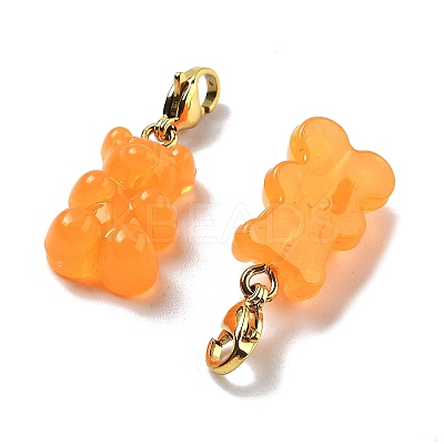 Bear Resin Pendant Decorations STAS-M092-01G-08-1