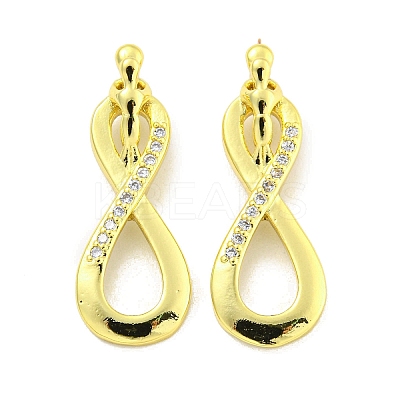 Rack Plating Brass Micro Pave Cubic Zirconia Pendants KK-B091-42G-1