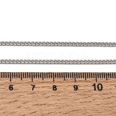 12Pcs 2.2MM 304 Stainless Steel Twisted Chain Necklaces for Men Women NJEW-H093-17P-04-1