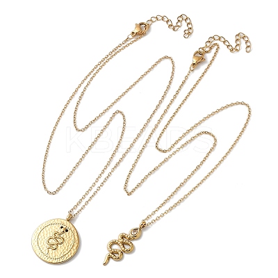 304 Stainless Steel Stackable Double Layer Necklaces NJEW-S435-03G-B-1