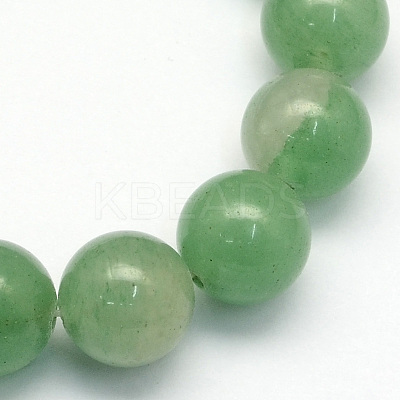 Natural Green Aventurine Round Beads Strands X-G-S150-4mm-1
