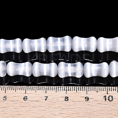 Dyed Natural Selenite Beads Strands G-T138-234A-1