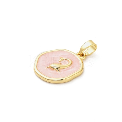Brass Enamel Pendants KK-M314-08B-G02-1