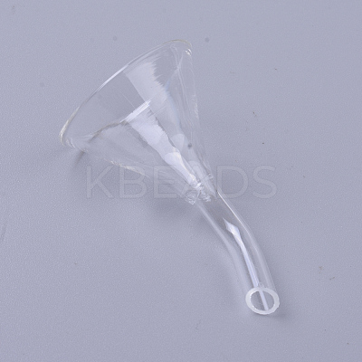 Transparent Glass Funnel Hopper AJEW-WH0104-46A-1