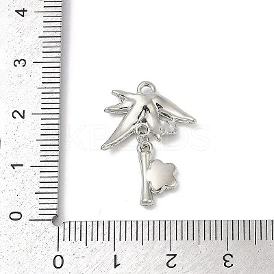 Rack Plating Alloy Enamel and Rhinestone Pendants PALLOY-R151-33P-1