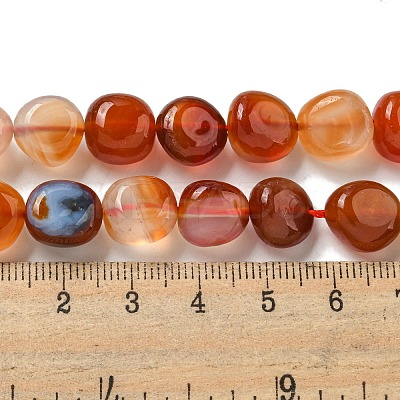 Natural Brazil Red Agate Beads Strands X-G-L599-A01-02-1