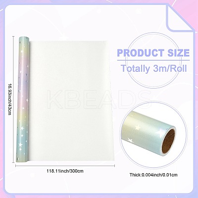 Rainbow Gradient Birthday Gift Wrapping Paper DIY-FZC0002-03B-1