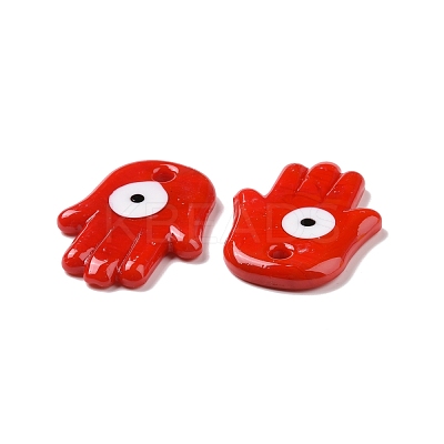 Handmade Evil Eye Lampwork Pendants LAMP-O018-02E-1