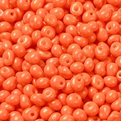 6/0 Opaque Baking Paint Glass Seed Beads X1-SEED-M012-02A-05-1