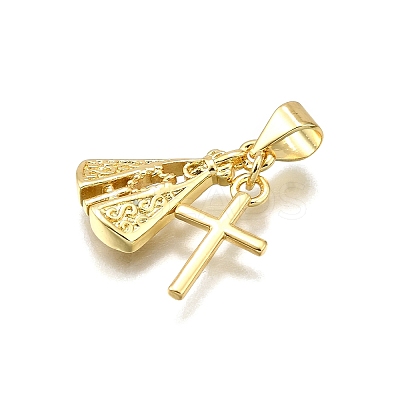 Rack Plating Brass Pendants KK-D343-09G-1