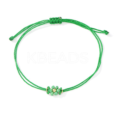 Adjustable Glass Seed Bead Link Bracelets DH6590-4-1