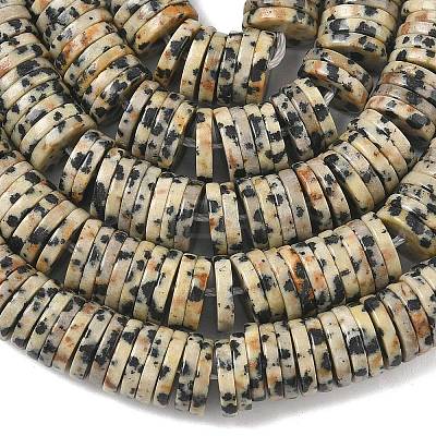 Natural Dalmatian Jasper Beads Strands G-G329-B05-8x1mm-1