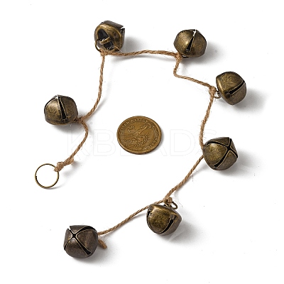 Iron Bell Pendant Decorations HJEW-JM02222-02-1