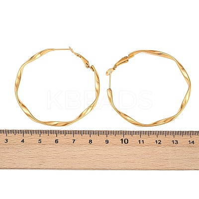 304 Stainless Steel Hoop Earrings EJEW-I320-25G-02-1