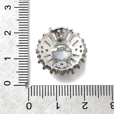 Brass Micro Pave Cubic Zirconia Pendants KK-D295-15P-1