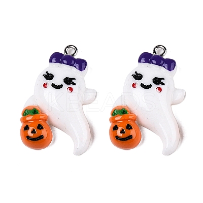 Halloween Opaque Resin Pendants RESI-D055-105P-1