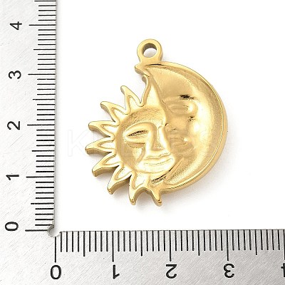 304 Stainless Steel Pendants STAS-I322-06G-02-1