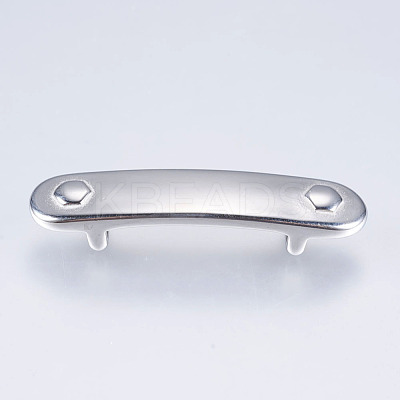 Tarnish Resistant 304 Stainless Steel Slide Charms STAS-I072-014P-1
