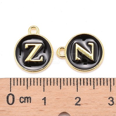Golden Plated Alloy Charms LS-ENAM-S118-02Z-1