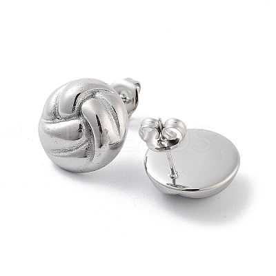 Non-Tarnish 304 Stainless Steel Stud Earrings EJEW-P258-18P-1