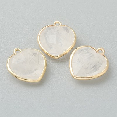 Natural Quartz Crystal Pendants X-G-B009-03G-D-1