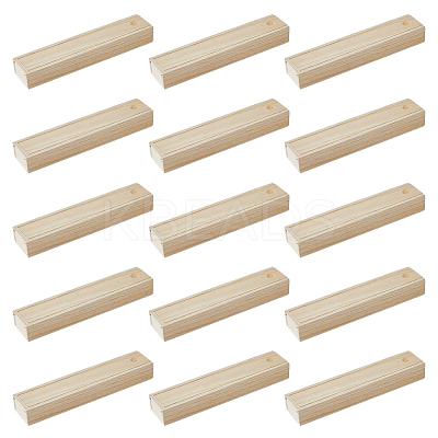 Rectangle Unfinished Wood Gift Storage Box LS-CON-WH0094-38B-1